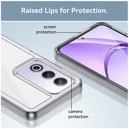 For Oppo A80 5G / A3 Pro (Global) 5G Case TPU +Acrylic Protective Clear Phone Cover