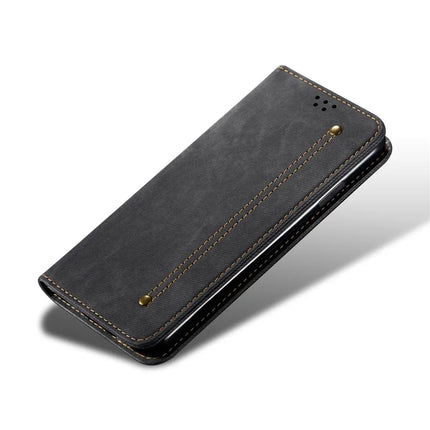 For Oppo A60 4G Case Jeans Cloth Texture Anti-Scratch Leather Stand Phone Cover