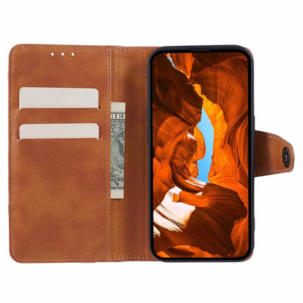 For Oppo A60 4G Case Splicing Texture Leather Phone Cover Viewing Stand