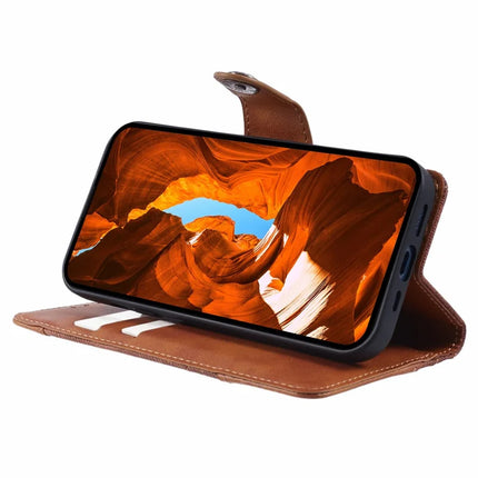 For Oppo A60 4G Case Splicing Texture Leather Phone Cover Viewing Stand