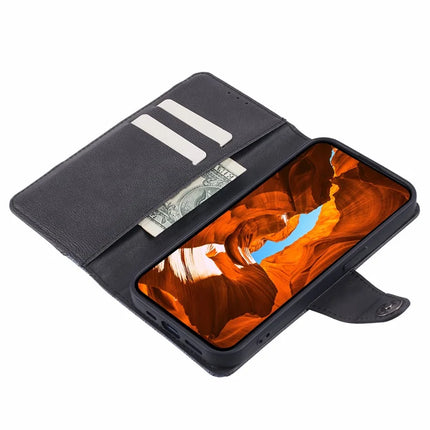 For Oppo A60 4G Case Splicing Texture Leather Phone Cover Viewing Stand