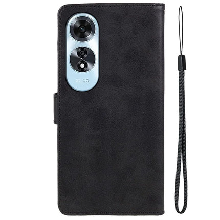 For Oppo A60 4G Case PU Leather Wallet Protective Phone Cover Calf Texture
