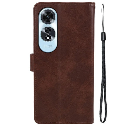 For Oppo A60 4G Case PU Leather Wallet Protective Phone Cover Calf Texture
