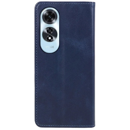 For Oppo A60 4G Case Strong Magnetic PU Leather Phone Cover Calf Texture