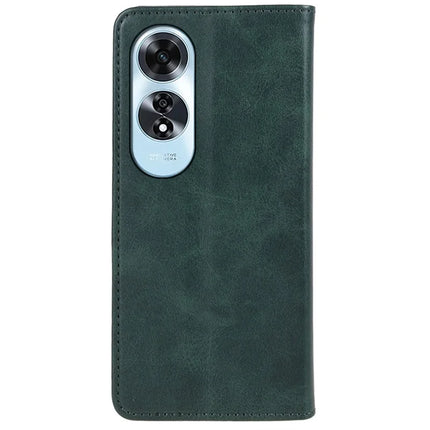 For Oppo A60 4G Case Strong Magnetic PU Leather Phone Cover Calf Texture