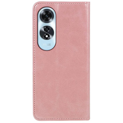 For Oppo A60 4G Case Strong Magnetic PU Leather Phone Cover Calf Texture