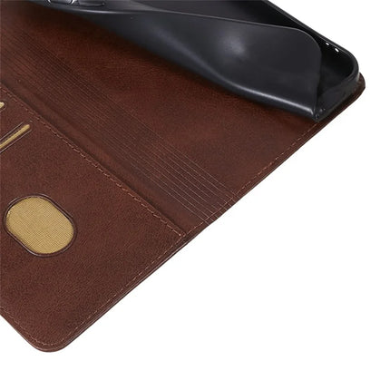 For Oppo A60 4G Case Strong Magnetic PU Leather Phone Cover Calf Texture