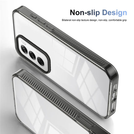 For Oppo Reno12 5G (Global) Clear Phone Case TPU+PC Anti-Slip Drop-Proof Back Cover