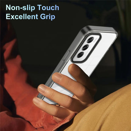 For Oppo Reno12 5G (Global) Clear Phone Case TPU+PC Anti-Slip Drop-Proof Back Cover
