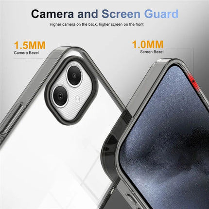For Samsung Galaxy A06 Clear Phone Case TPU+PC Anti-Slip Drop-Proof Back Cover