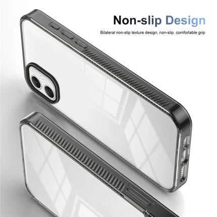 For Samsung Galaxy A06 Clear Phone Case TPU+PC Anti-Slip Drop-Proof Back Cover