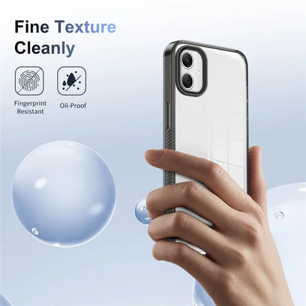 For Samsung Galaxy A06 Clear Phone Case TPU+PC Anti-Slip Drop-Proof Back Cover