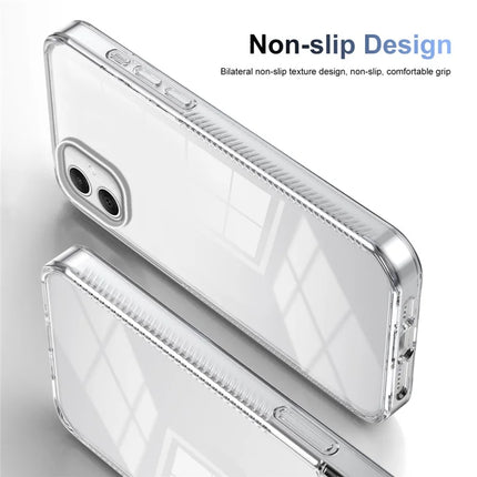 For Samsung Galaxy A06 Clear Phone Case TPU+PC Anti-Slip Drop-Proof Back Cover