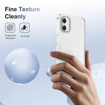 For Samsung Galaxy A06 Clear Phone Case TPU+PC Anti-Slip Drop-Proof Back Cover