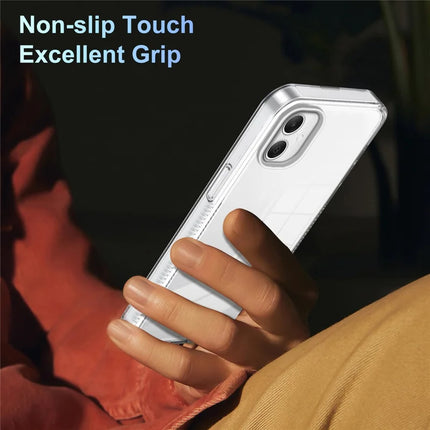 For Samsung Galaxy A06 Clear Phone Case TPU+PC Anti-Slip Drop-Proof Back Cover
