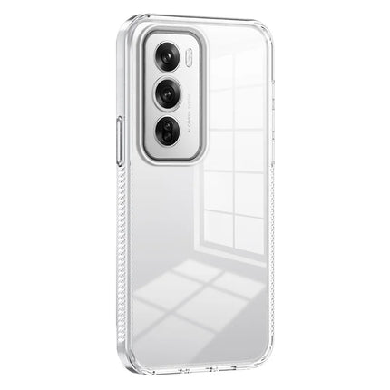 For Oppo Reno12 Pro 5G (Global) Clear Phone Case TPU+PC Anti-Slip Drop-Proof Back Cover - Transparent