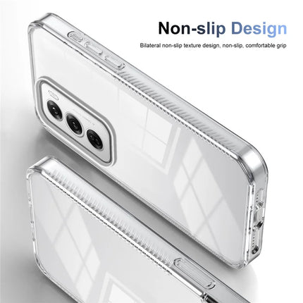 For Oppo Reno12 Pro 5G (Global) Clear Phone Case TPU+PC Anti-Slip Drop-Proof Back Cover