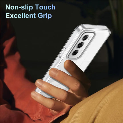 For Oppo Reno12 Pro 5G (Global) Clear Phone Case TPU+PC Anti-Slip Drop-Proof Back Cover