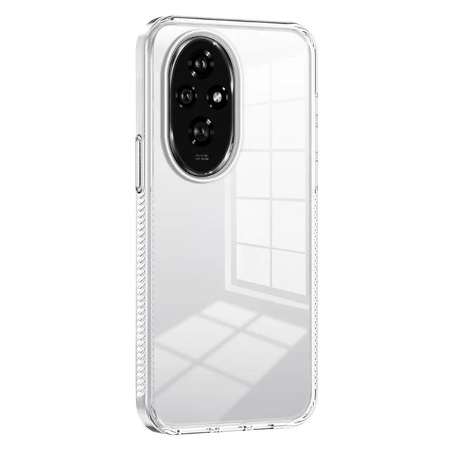 For Honor 200 5G Clear Phone Case TPU+PC Anti-Slip Drop-Proof Back Cover - Transparent
