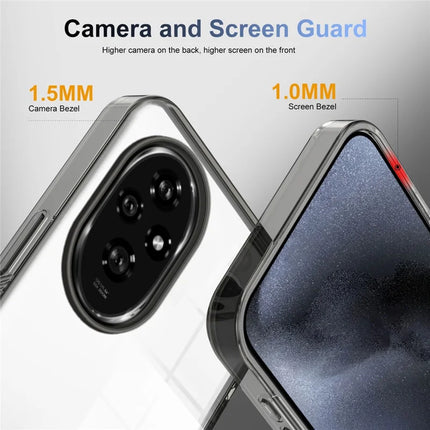 For Honor 200 5G Clear Phone Case TPU+PC Anti-Slip Drop-Proof Back Cover