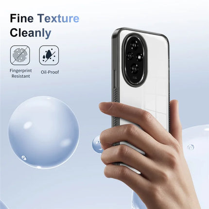 For Honor 200 5G Clear Phone Case TPU+PC Anti-Slip Drop-Proof Back Cover