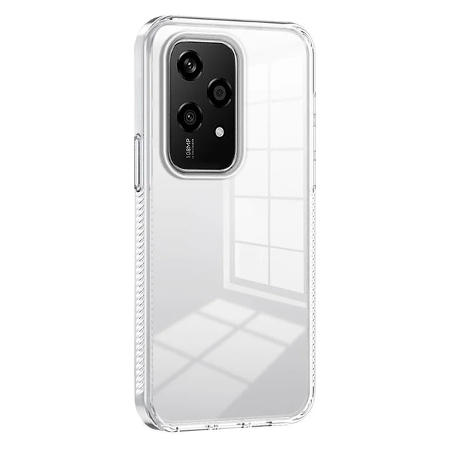 For Honor 200 Lite Clear Phone Case TPU+PC Anti-Slip Drop-Proof Back Cover - Transparent