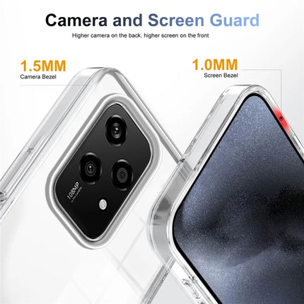 For Honor 200 Lite Clear Phone Case TPU+PC Anti-Slip Drop-Proof Back Cover