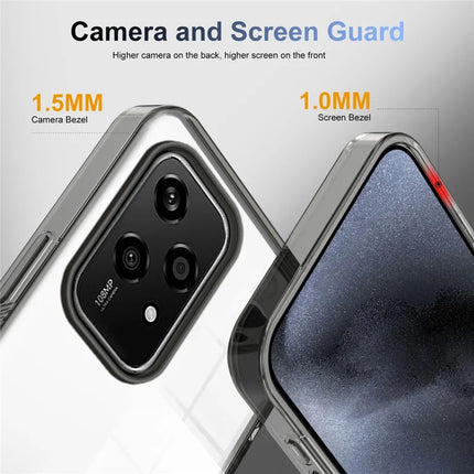 For Honor 200 Lite Clear Phone Case TPU+PC Anti-Slip Drop-Proof Back Cover