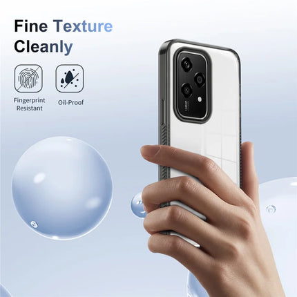 For Honor 200 Lite Clear Phone Case TPU+PC Anti-Slip Drop-Proof Back Cover