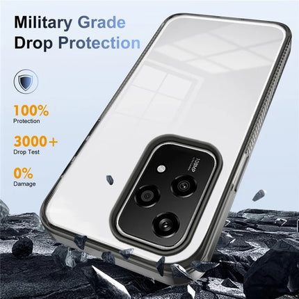 For Honor 200 Lite Clear Phone Case TPU+PC Anti-Slip Drop-Proof Back Cover