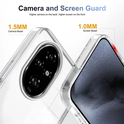 For Honor 200 Pro 5G Clear Phone Case TPU+PC Anti-Slip Drop-Proof Back Cover