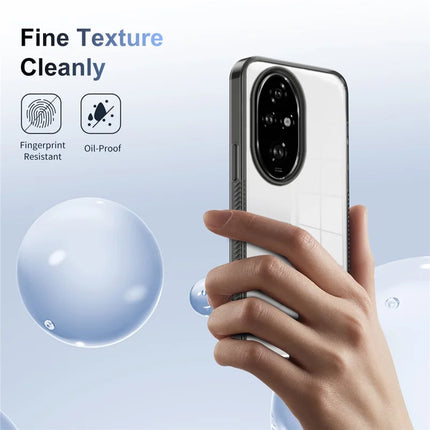 For Honor 200 Pro 5G Clear Phone Case TPU+PC Anti-Slip Drop-Proof Back Cover