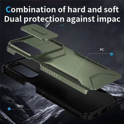 For Samsung Galaxy A16 5G / A16 4G Case Camshield TPU+PC Phone Cover Non-Slip Side Edge