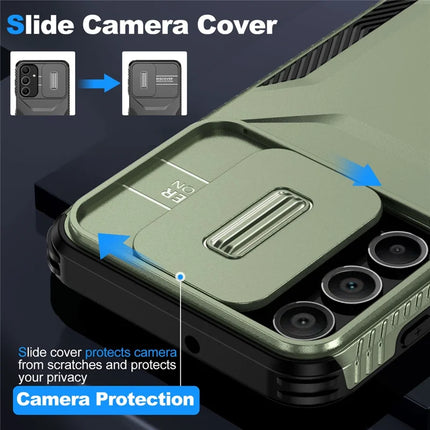 For Samsung Galaxy A16 5G / A16 4G Case Camshield TPU+PC Phone Cover Non-Slip Side Edge