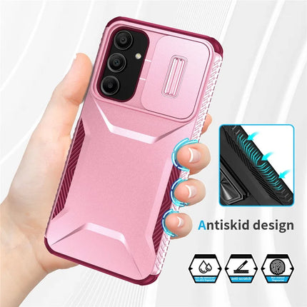 For Samsung Galaxy A16 5G / A16 4G Case Camshield TPU+PC Phone Cover Non-Slip Side Edge