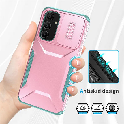 For Samsung Galaxy A16 5G / A16 4G Case Camshield TPU+PC Phone Cover Non-Slip Side Edge