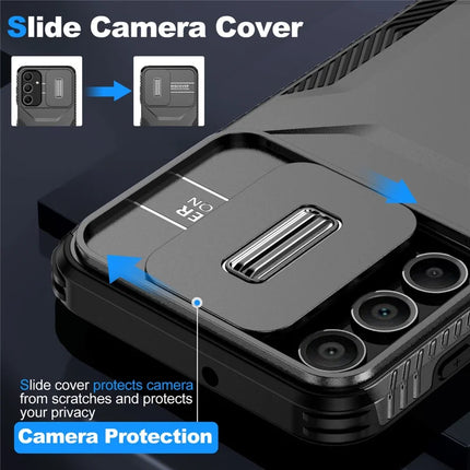 For Samsung Galaxy A16 5G / A16 4G Case Camshield TPU+PC Phone Cover Non-Slip Side Edge