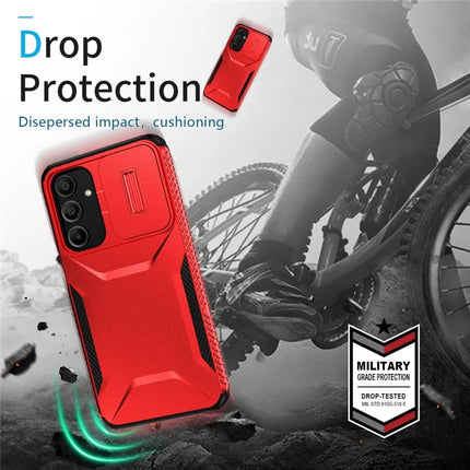 For Samsung Galaxy A16 5G / A16 4G Case Camshield TPU+PC Phone Cover Non-Slip Side Edge
