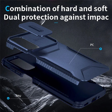For Samsung Galaxy A16 5G / A16 4G Case Camshield TPU+PC Phone Cover Non-Slip Side Edge