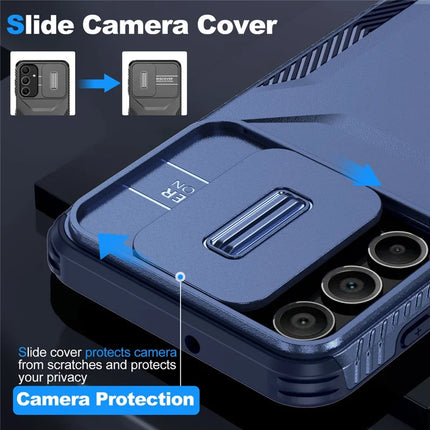 For Samsung Galaxy A16 5G / A16 4G Case Camshield TPU+PC Phone Cover Non-Slip Side Edge