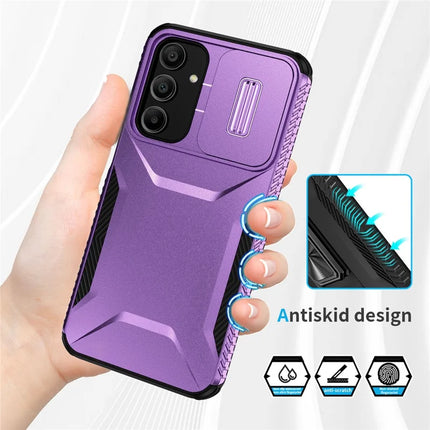 For Samsung Galaxy A16 5G / A16 4G Case Camshield TPU+PC Phone Cover Non-Slip Side Edge