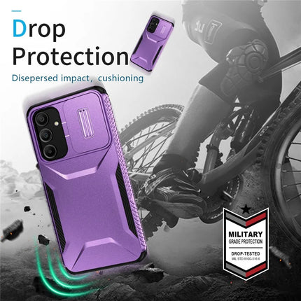 For Samsung Galaxy A16 5G / A16 4G Case Camshield TPU+PC Phone Cover Non-Slip Side Edge