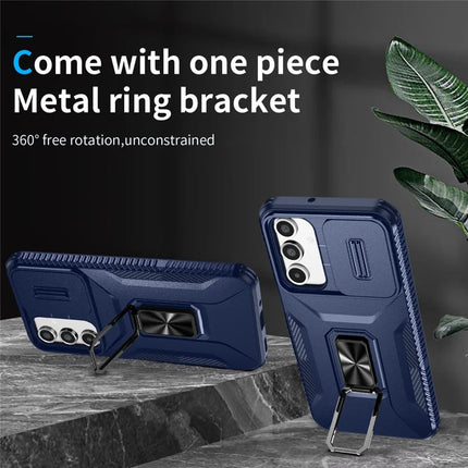 For Samsung Galaxy A16 5G / A16 4G Case Camshield Kickstand TPU+PC Anti-Slip Phone Cover