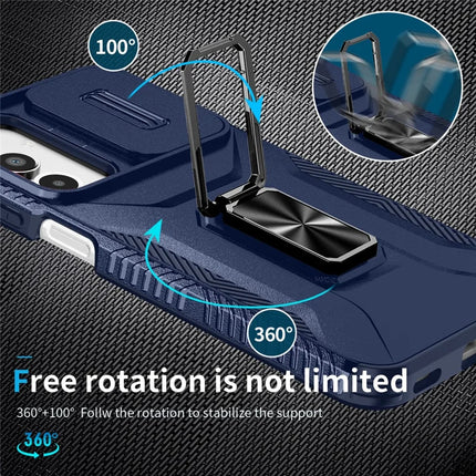 For Samsung Galaxy A16 5G / A16 4G Case Camshield Kickstand TPU+PC Anti-Slip Phone Cover