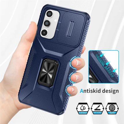 For Samsung Galaxy A16 5G / A16 4G Case Camshield Kickstand TPU+PC Anti-Slip Phone Cover