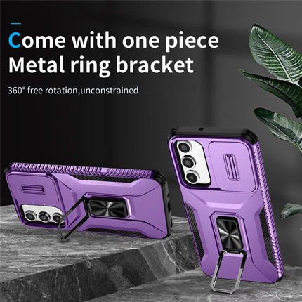 For Samsung Galaxy A16 5G / A16 4G Case Camshield Kickstand TPU+PC Anti-Slip Phone Cover