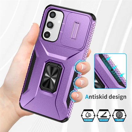 For Samsung Galaxy A16 5G / A16 4G Case Camshield Kickstand TPU+PC Anti-Slip Phone Cover