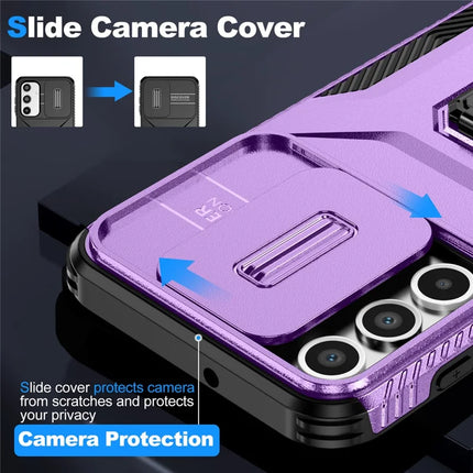 For Samsung Galaxy A16 5G / A16 4G Case Camshield Kickstand TPU+PC Anti-Slip Phone Cover