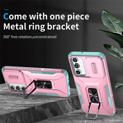 For Samsung Galaxy A16 5G / A16 4G Case Camshield Kickstand TPU+PC Anti-Slip Phone Cover