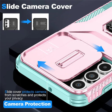 For Samsung Galaxy A16 5G / A16 4G Case Camshield Kickstand TPU+PC Anti-Slip Phone Cover